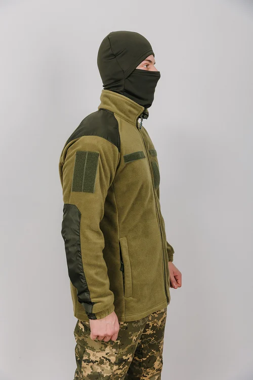 FLEECE JACKET ARMY OLIVE - фото №6