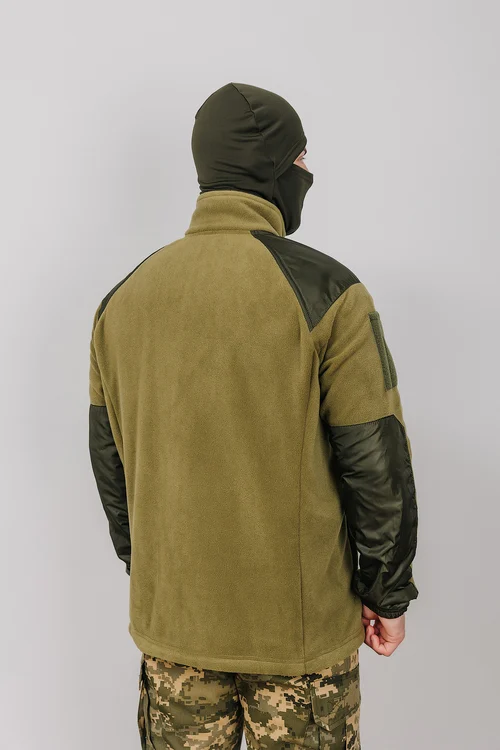 FLEECE JACKET ARMY OLIVE - фото №7