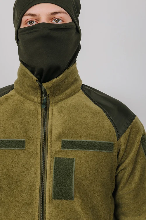 FLEECE JACKET ARMY OLIVE - фото №3