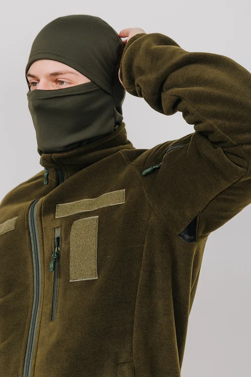 FLEECE JAKCET ARMY KHAKI - фото №8