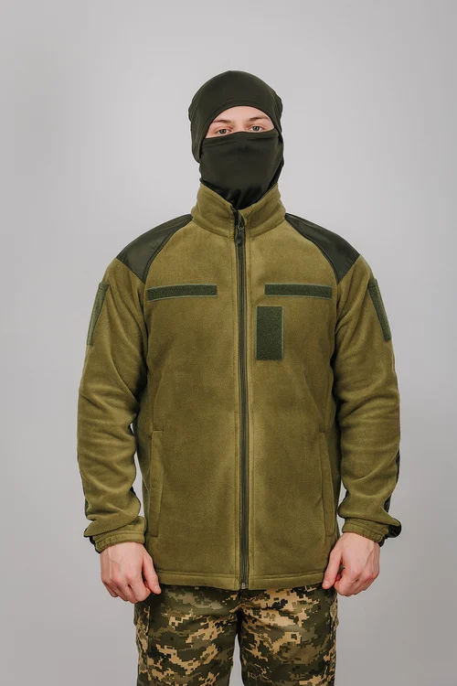 FLEECE JACKET ARMY OLIVE - фото №2