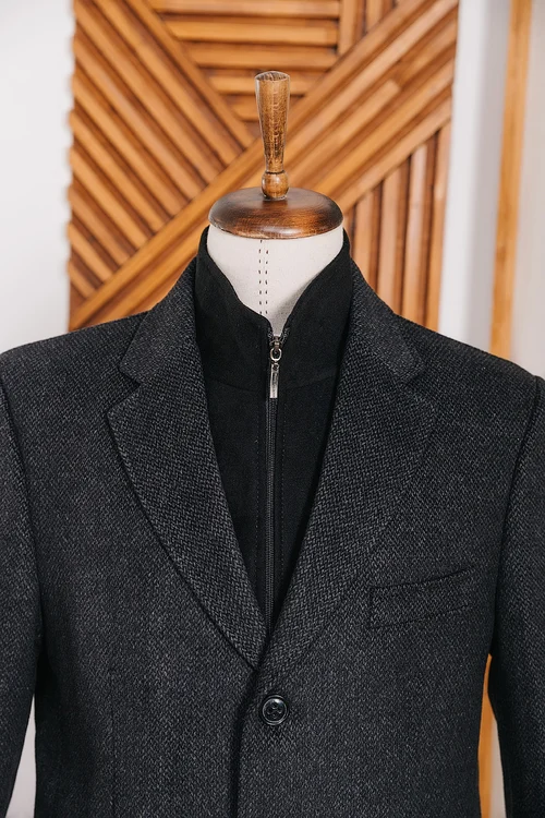Чоловіче пальто P-05 - фото №7