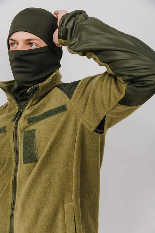 FLEECE JACKET ARMY OLIVE - фото №1